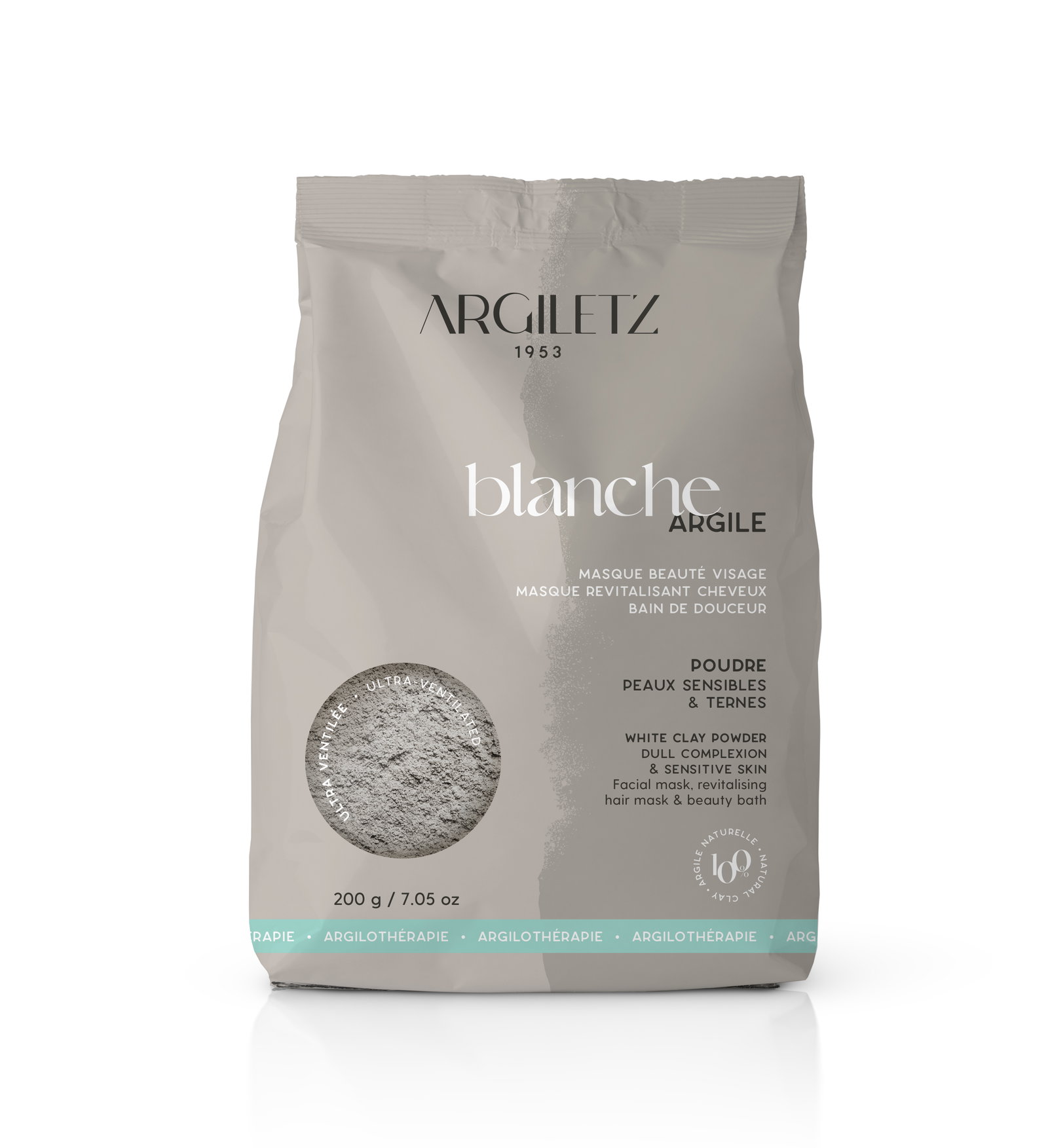 Argile blanche ultra ventilée