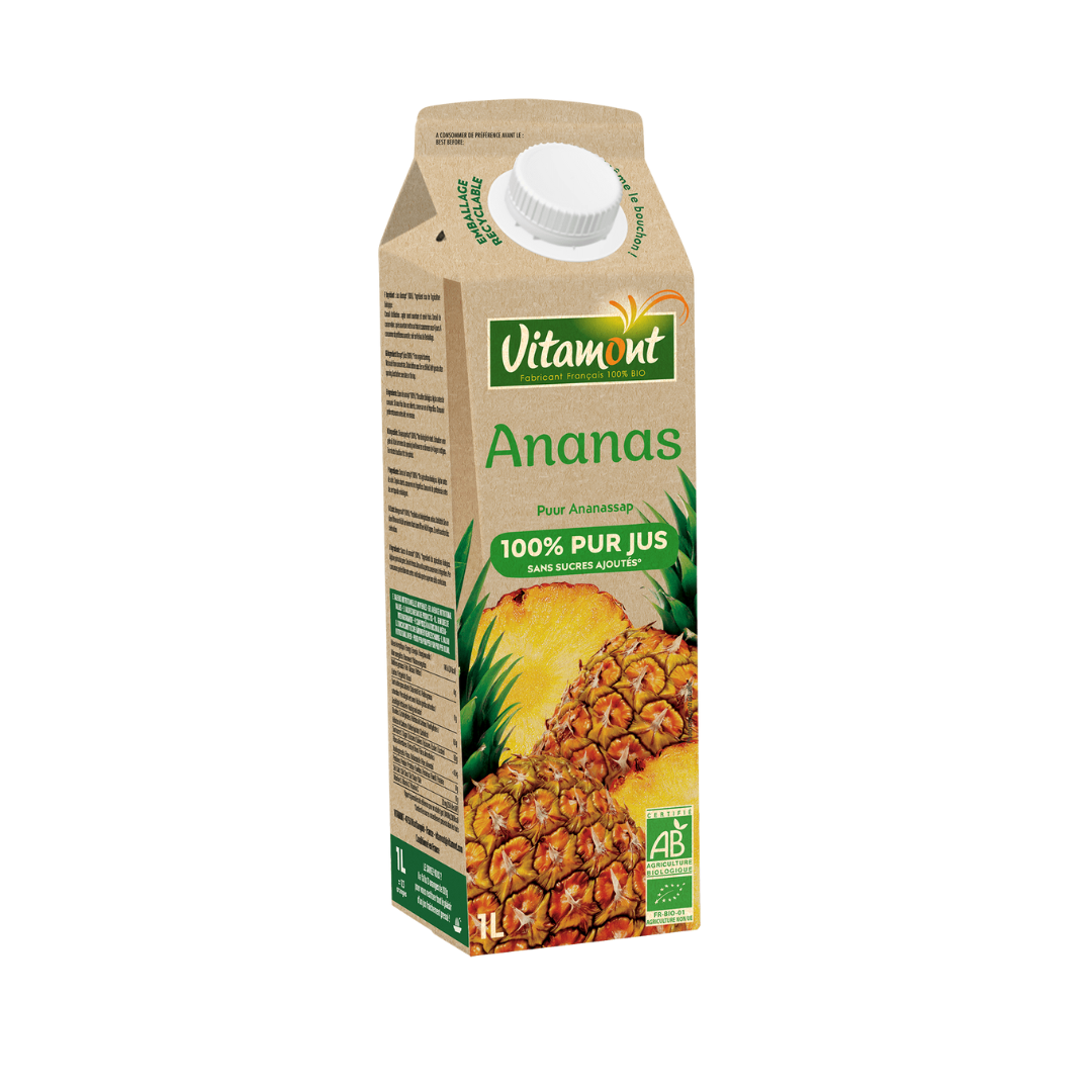 Pur jus d'ananas bio