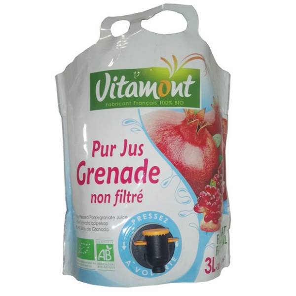 Pur jus de grenade non filtré bio