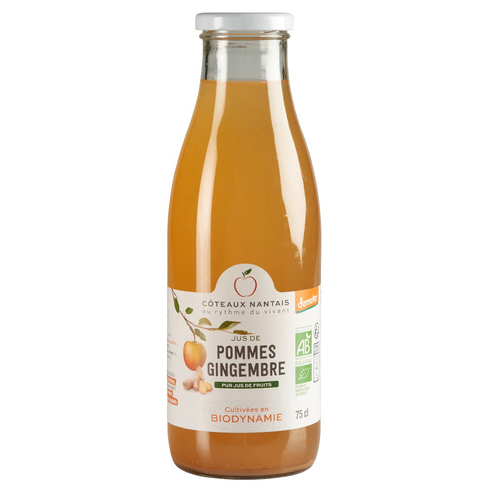 Jus pomme gingembre bio