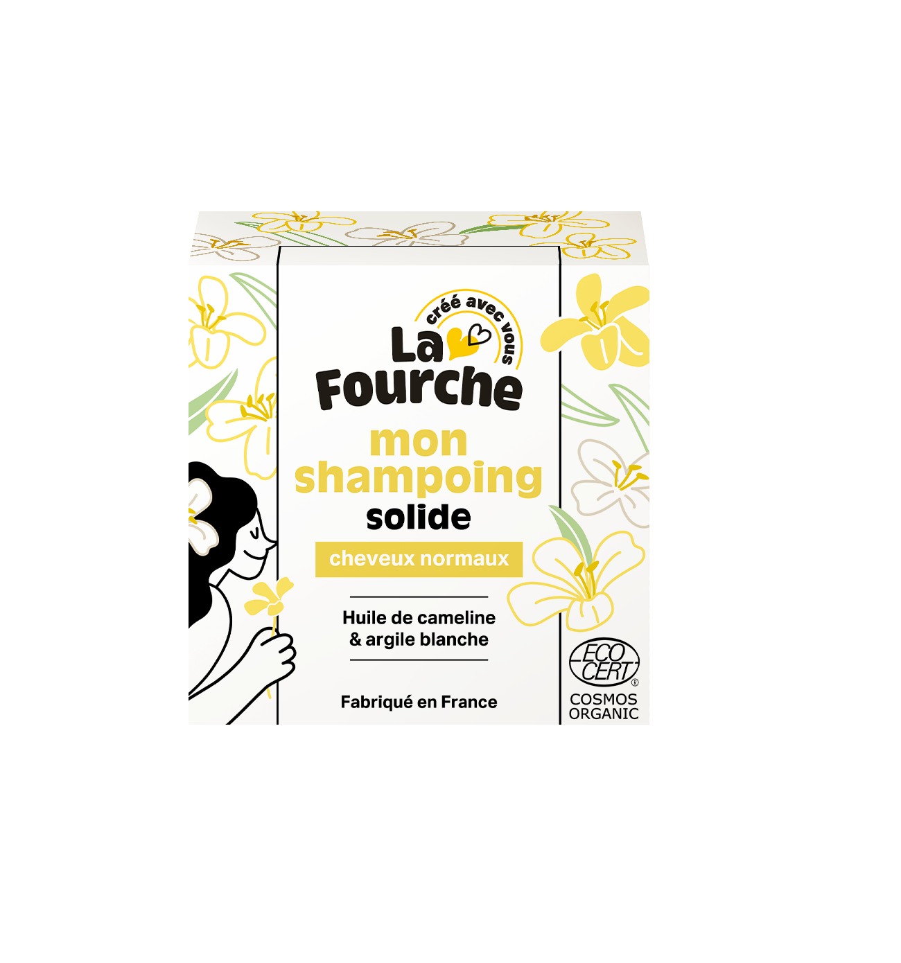 Shampoing solide cheveux normaux certifié Cosmos Organic