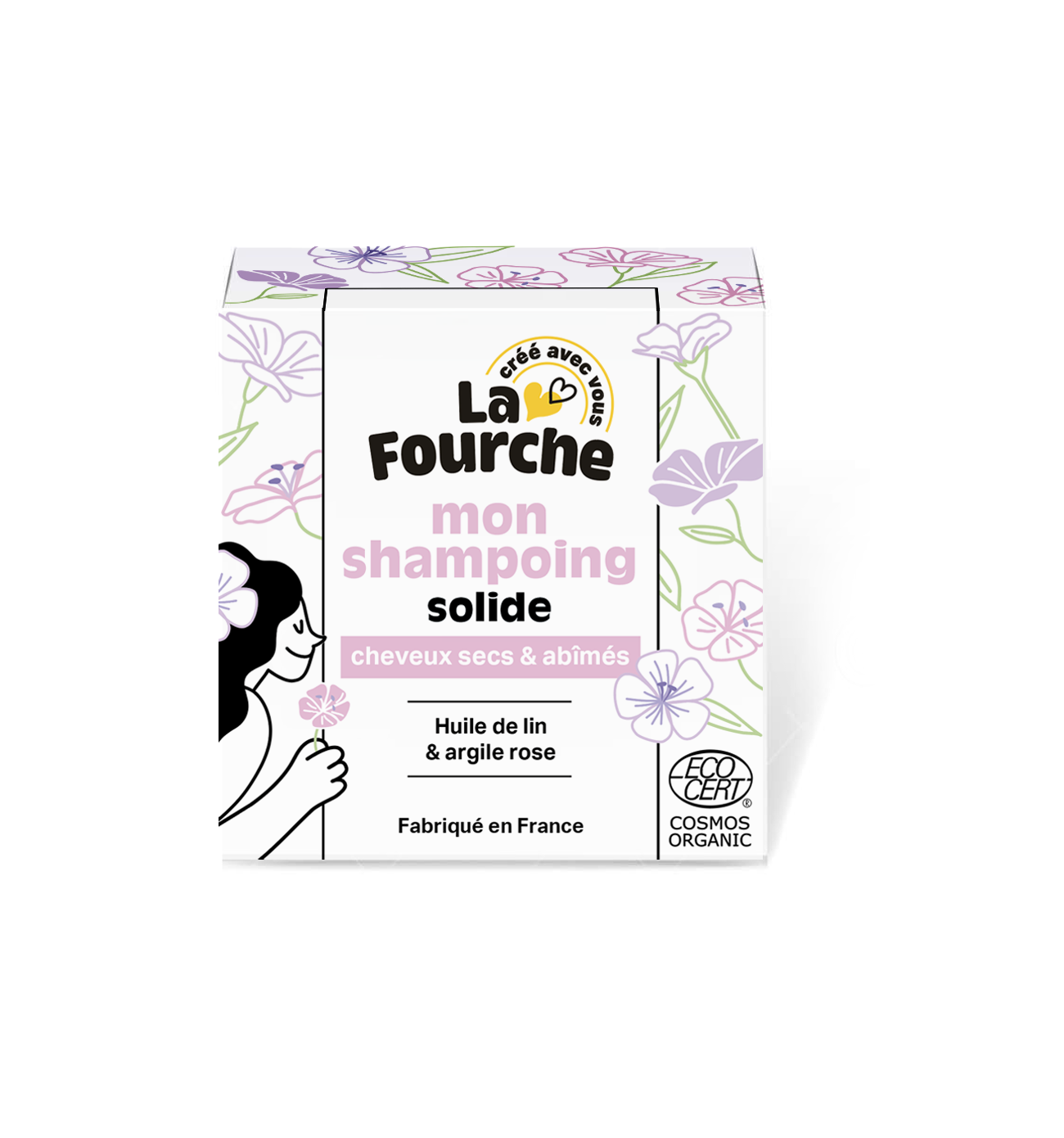 Shampoing solide cheveux secs ou abimés certifié Cosmos Organic