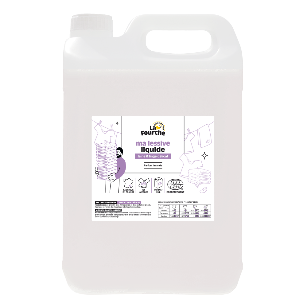 Lessive laine et linge délicat certifiée Ecodétergent