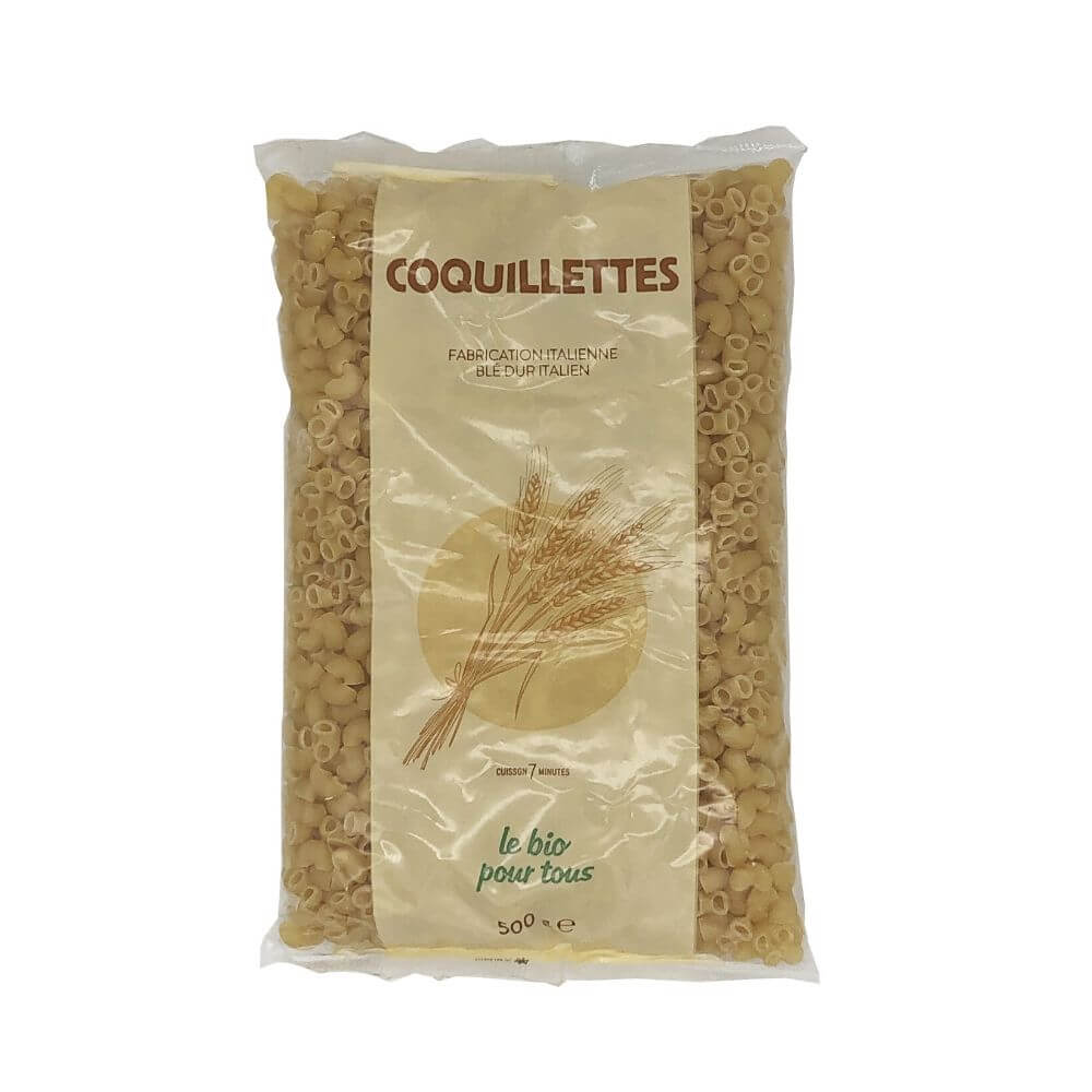 Coquillettes blanches italiennes bio