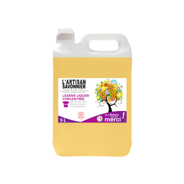 Lessive liquide concentrée à la lavande - 5l
