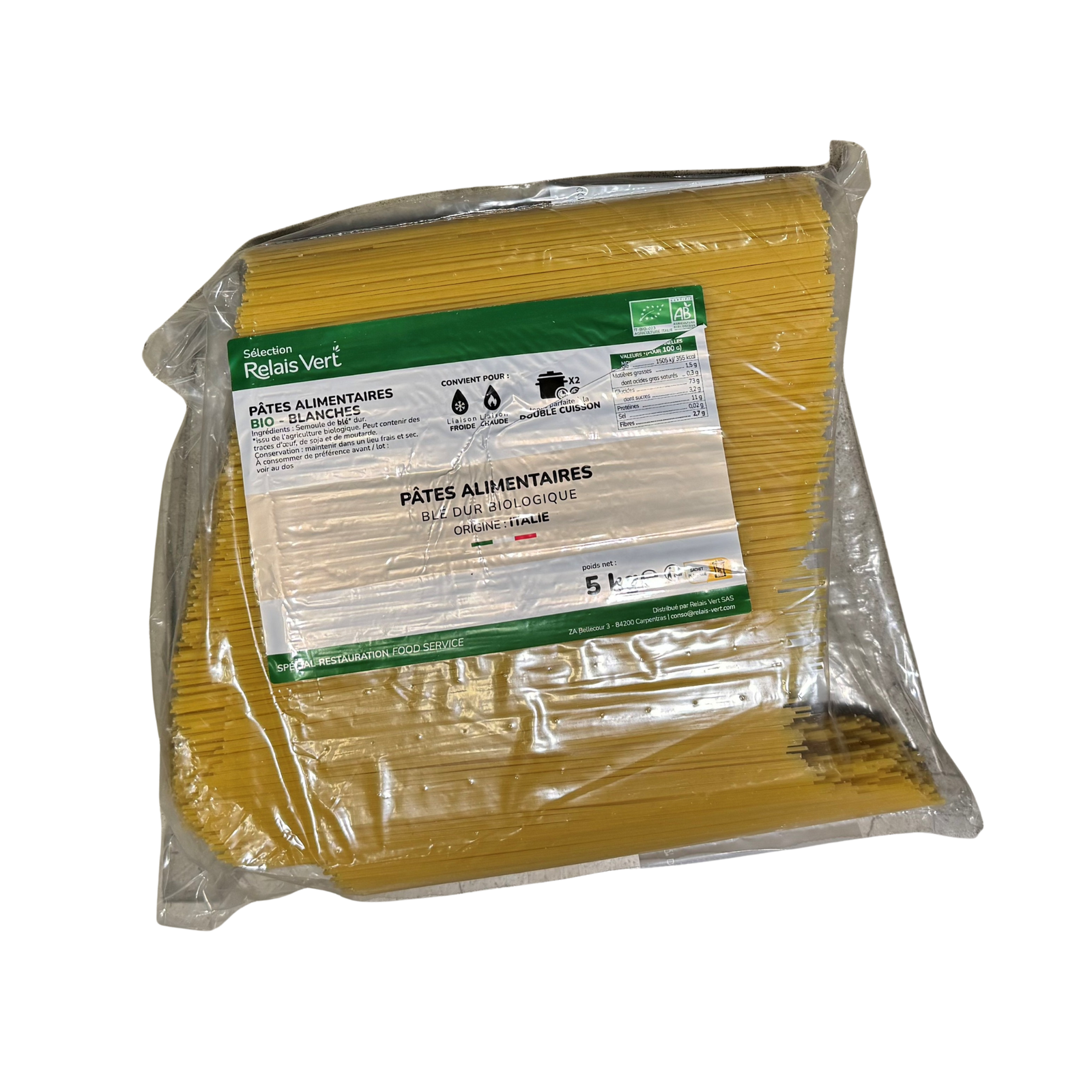 Spaghettis blancs bio