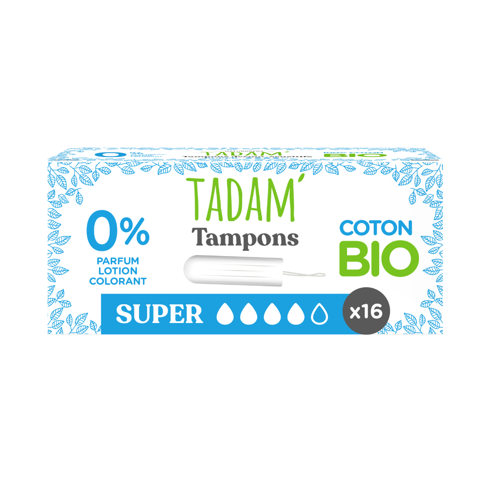 Tampons dermo-sensitifs bio super x 16