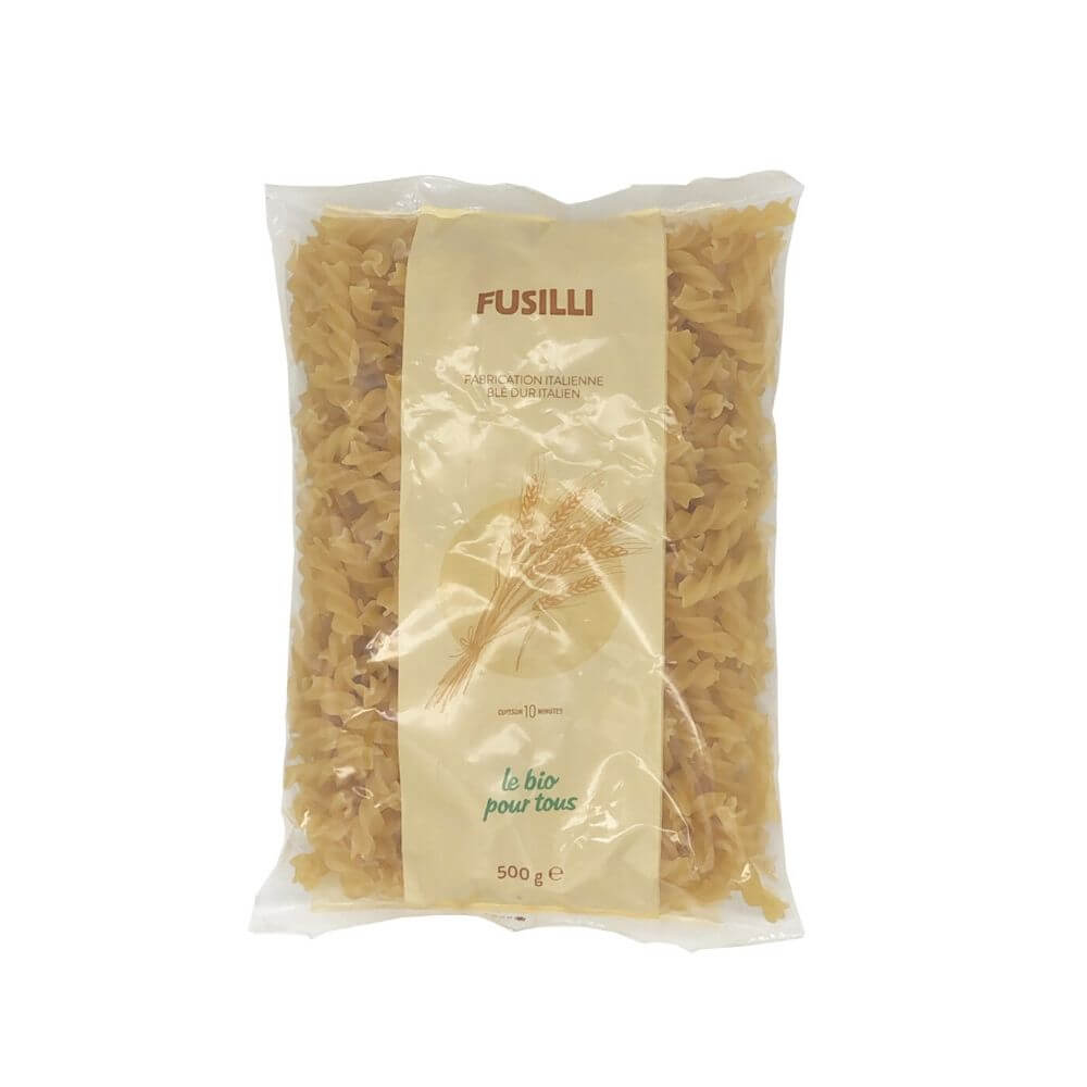 Fusilli blanc bio