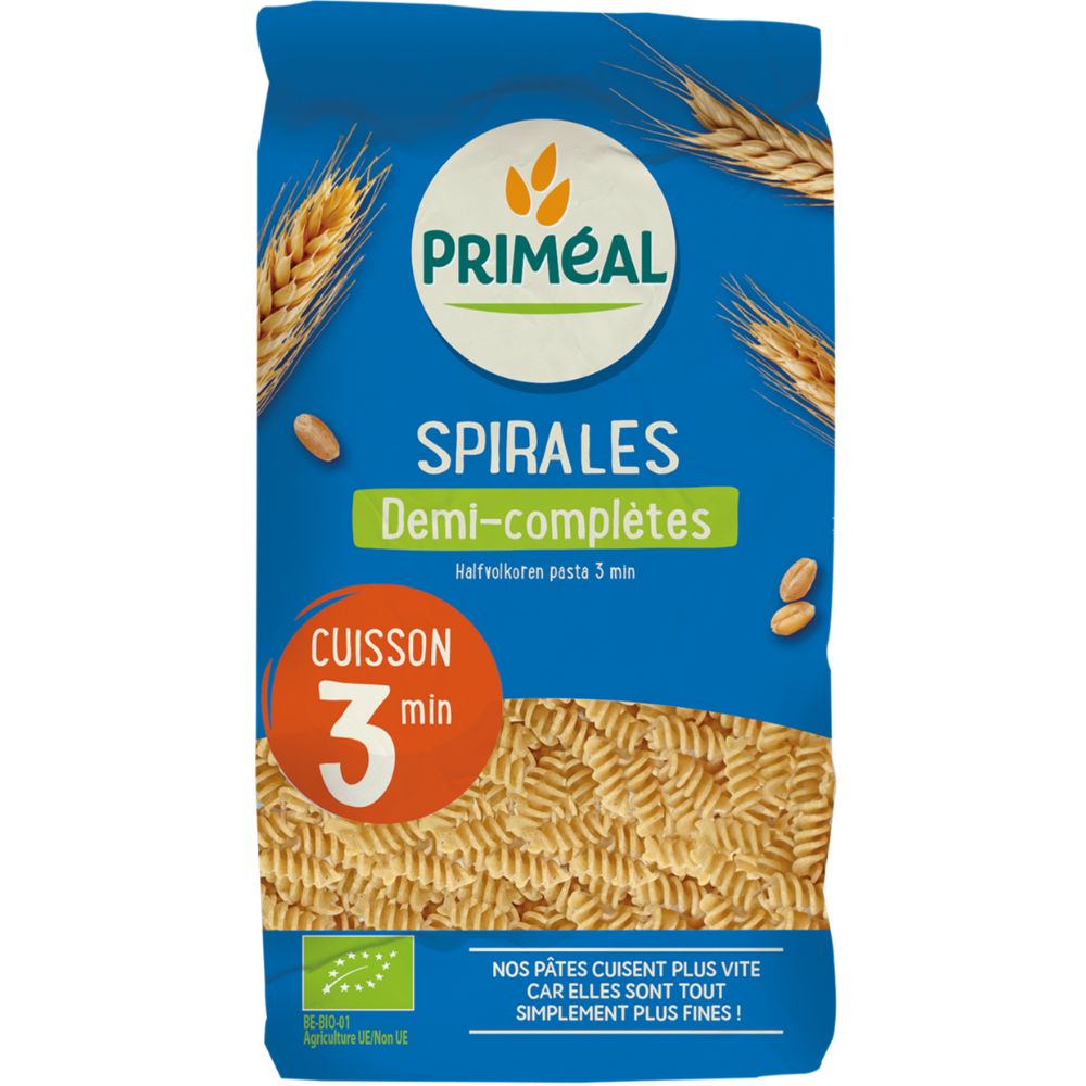 Torsades demi complètes cuisson rapide bio