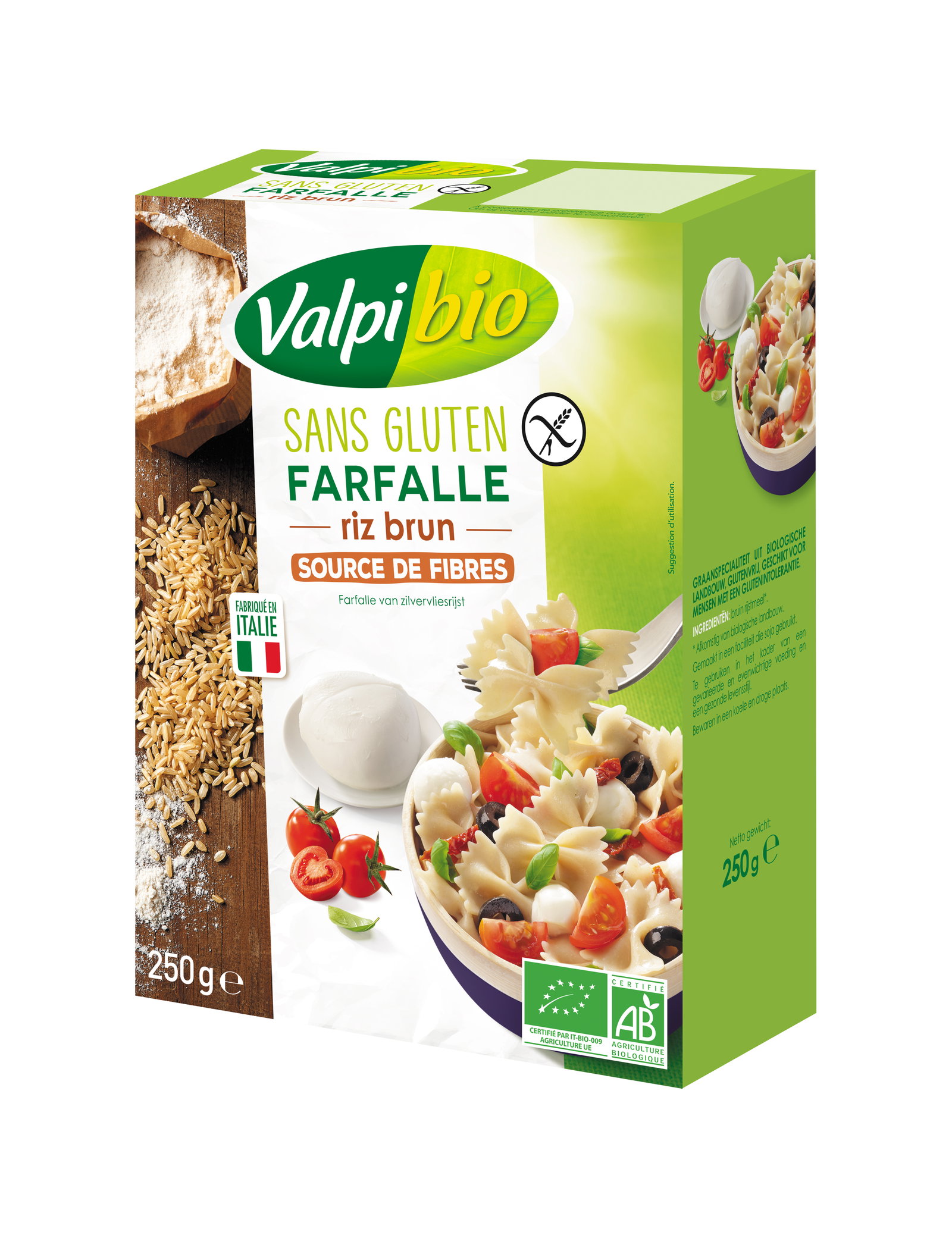 Farfalle riz brun bio