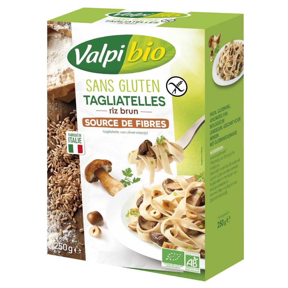Tagliatelles de riz brun sans gluten bio