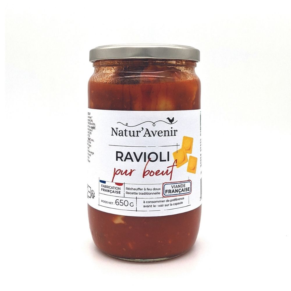 Raviolis pur bœuf bio
