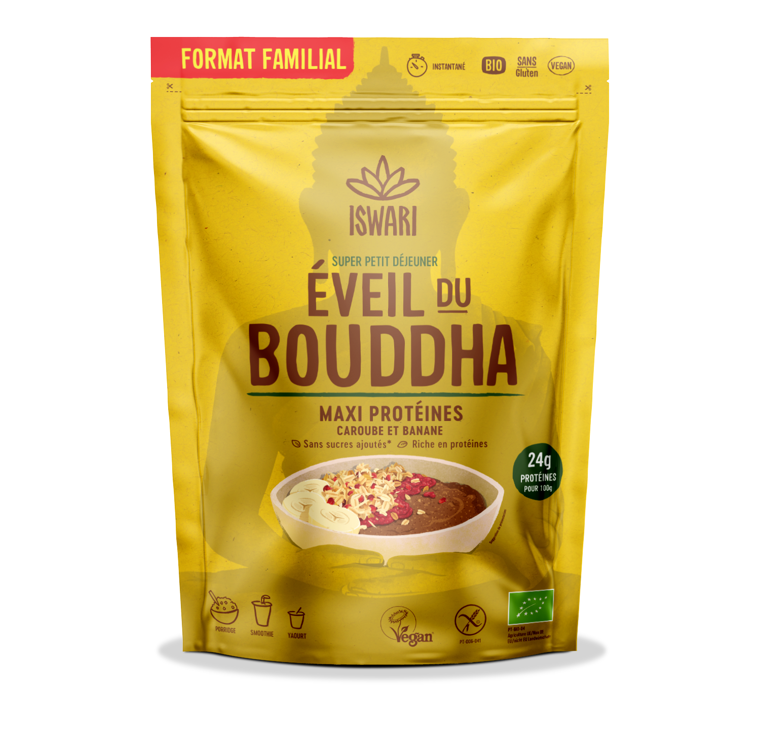 Petit déjeuner éveil du bouddha maxi protéine bio
