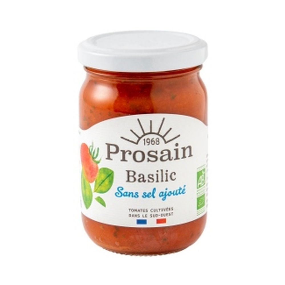 Sauce tomate au basilic sans sel ajouté bio