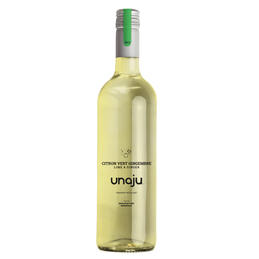 Boisson pétillante citron vert gingembre bio