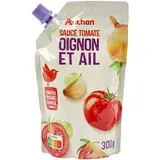 Auchan Sauce tomate oignon ail en sachet refermable, 300g