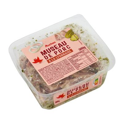Auchan Salade de museau de porc à la Lyonnaise, 300g