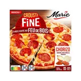 Marie Pizza chorizo cuite au feu de bois, 400g