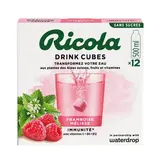 Ricola Cubes d'hydratation saveur framboise mélisse - 12 cubes, 25,8g