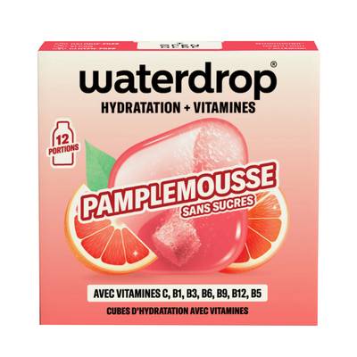 Waterdrop Cubes d'hydratation saveur pamplemousse - 12 cubes, 25,2g
