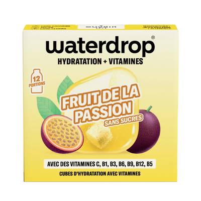 Waterdrop Cubes d'hydratation saveur passion - 12 cubes, 24g