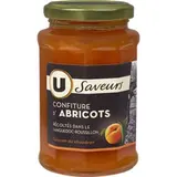 Confiture d'abricots récoltés dans le Languedoc-Roussillon, U Saveurs (315 g)