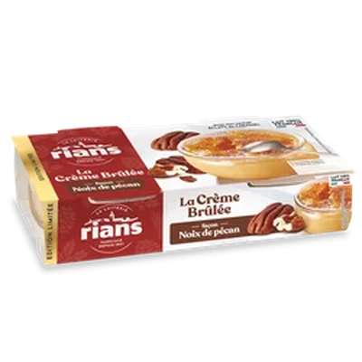 Crème brulée noix de pécan édition limitée, Rians (2 x 100 g)