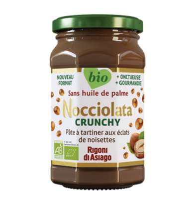 Pâte à tartiner nocciolata crunchy BIO, Rigoni di Asiago (250 g)
