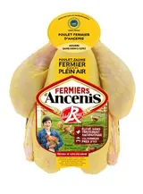 Poulet fermier jaune d'Ancenis (environ 1.1 à 1.3 Kg)
