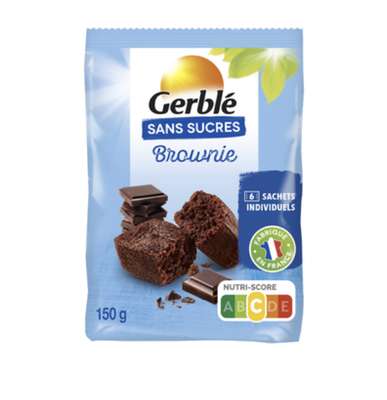 Brownie sans sucres, Gerblé (150 g)