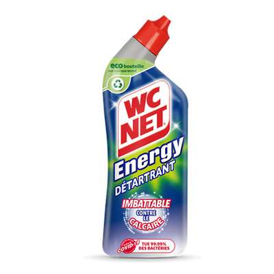 Gel WC détartrant désinfectant cuvette total hygiène, WC Net Energy (750 ml)