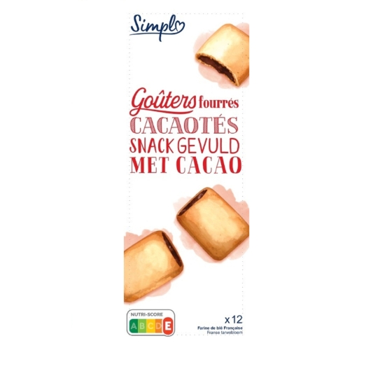 Biscuits fourrés cacao SIMPL