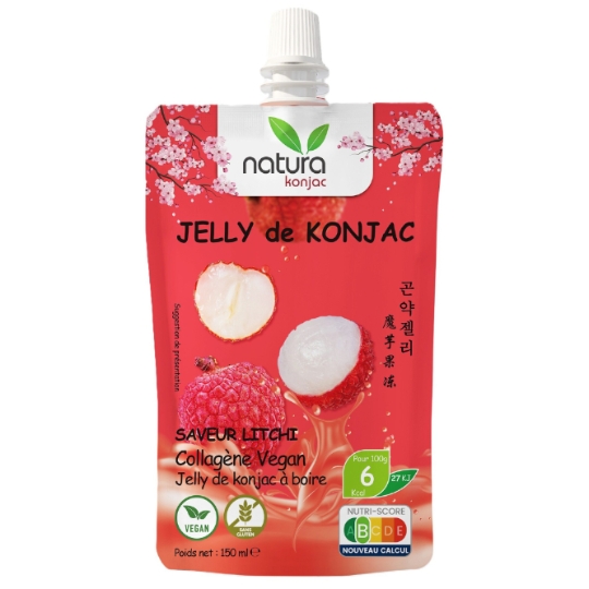 Boisson Jelly de Konjac Saveur Litchi NATURA KONJAC