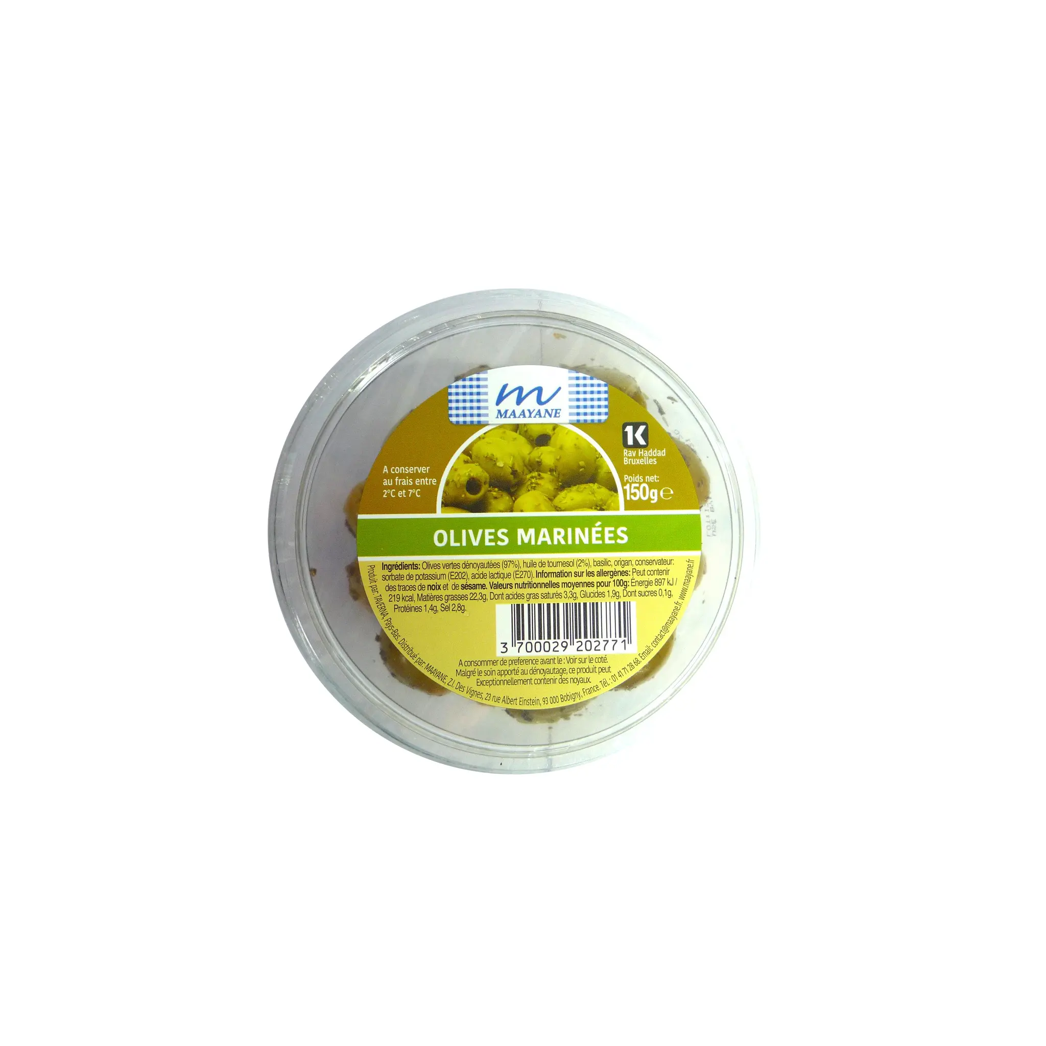 MAAYANE Olives vertes marinées