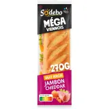 SODEBO Sandwich méga baguette viennois jambon cheddar sauce burger
