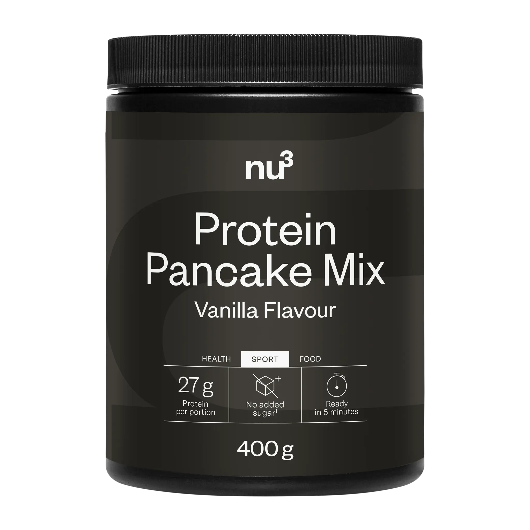 NU3 Préparation en poudre pour pancake protéiné saveur vanille sans sucres ajoutés