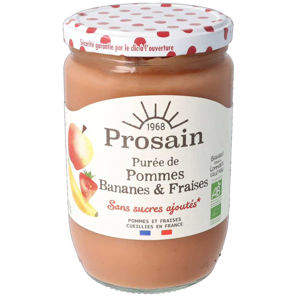 Purée pommes bananes bio