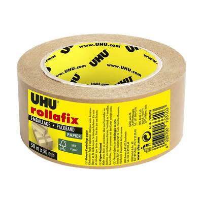 Uhu Ruban adhésif d'emballage en papier kraft, Dimension 50 m x 50 mm