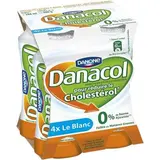 Yaourt à boire nature 0% MG, Danacol (4 x 100 g)
