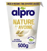 Dessert brassé au soja et à l'avoine, Alpro (500 g)