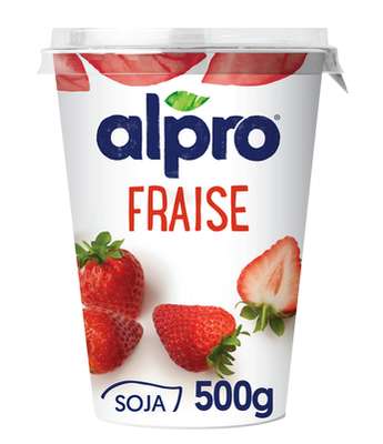 Dessert végétal soja fraise, Alpro (500 g)