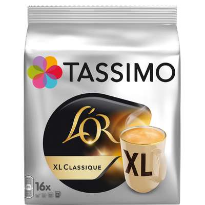 Café dosettes XL Classique,  L'Or Tassimo (x 16)