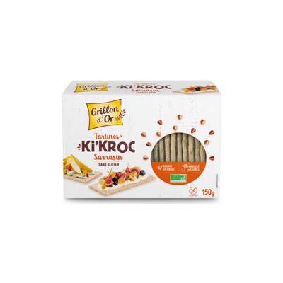 Tartines Ki'Kroc au sarrasin BIO, Grillon d'Or (150 g)