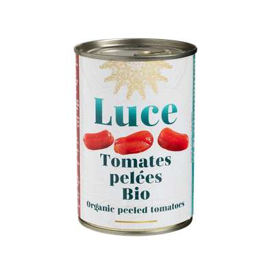 Tomates pelées BIO, Luce (400 g)