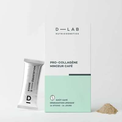 Pro-Collagène Minceur Café - 14 Sticks/14 jours, D-Lab Nutricosmetics