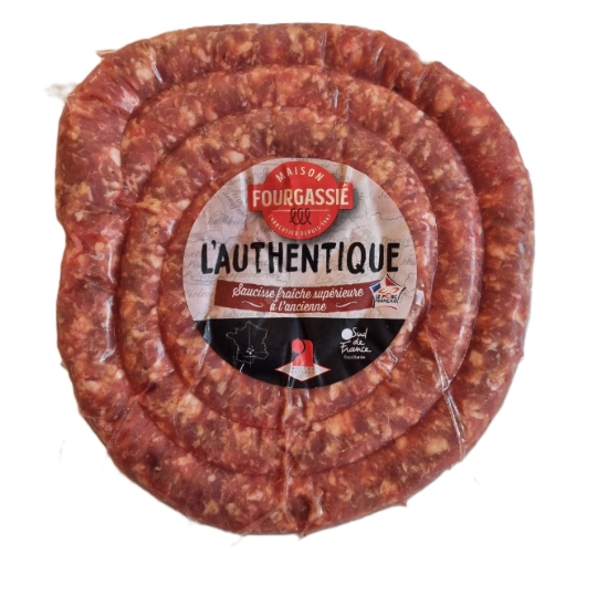 Saucisse Fraîche de Toulouse Supérieure à l'Ancienne MAISON FOURGASSIE