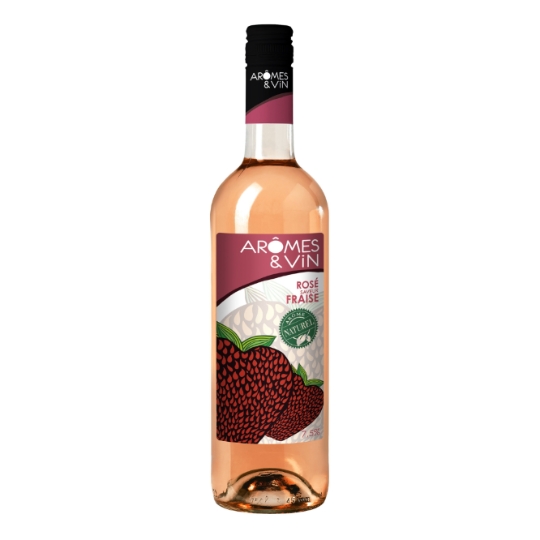 Vin Rosé Saveur Fraise Arôme Naturel 7,5% AROMES & VIN