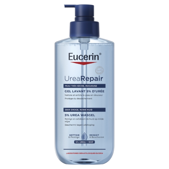 Gel Lavant Repair Peau Très Sèche, Rugueuse 5% d'Urée EUCERIN
