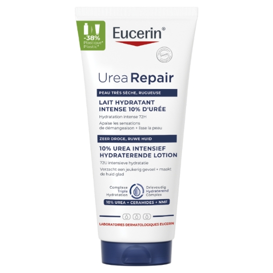Lait Hydratant Intense Repair 72H Peau Très Sèche, Rugueuse 10% d'Urée EUCERIN