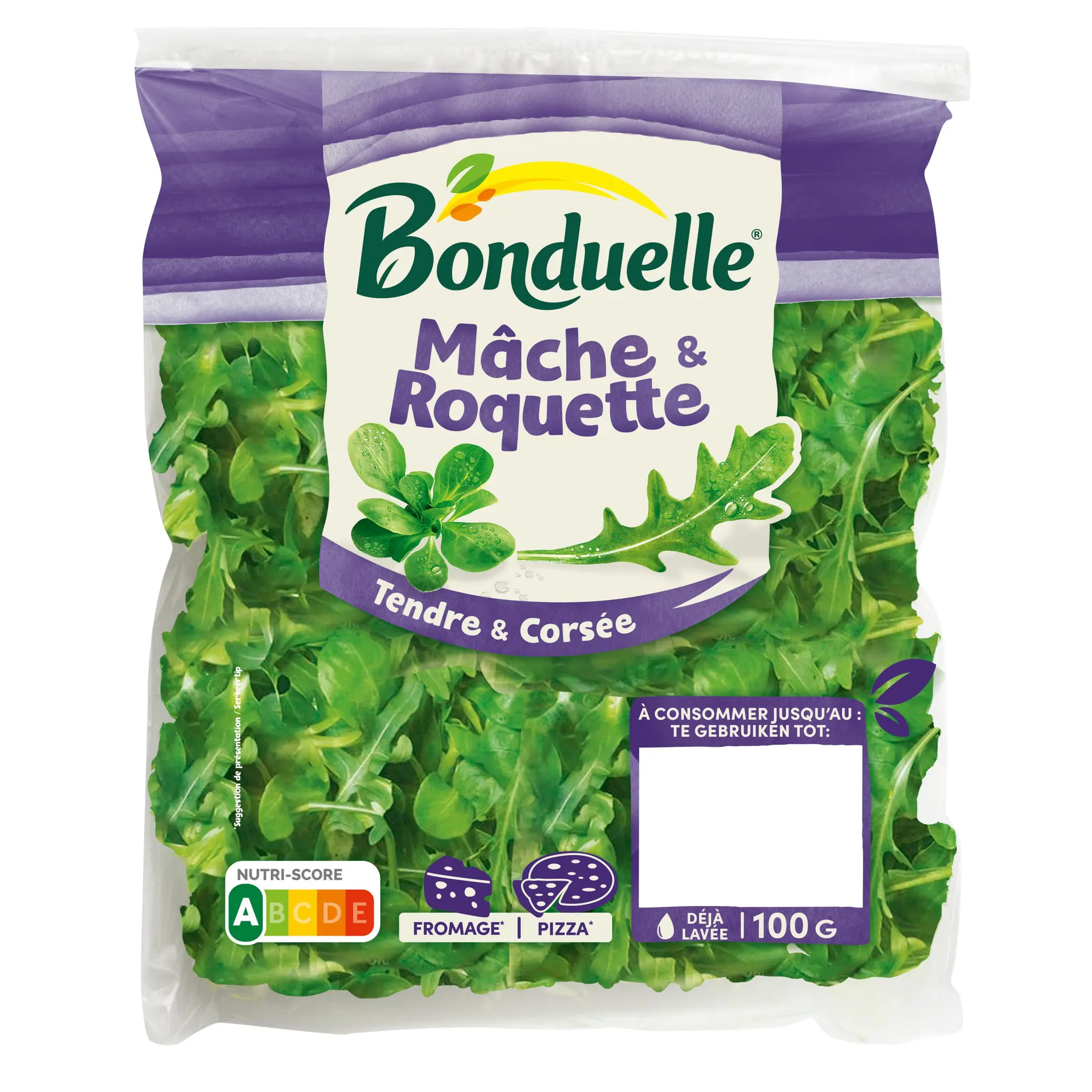 BONDUELLE Mâche et roquette délicatement corsées